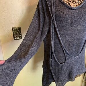 Natural Linen Knit Boho Sweater